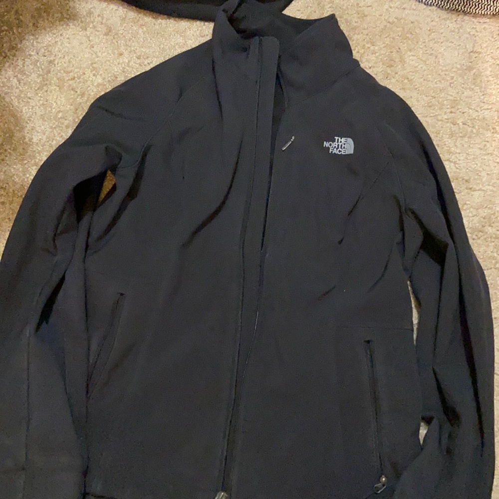 The North face Black Zip up Jacket